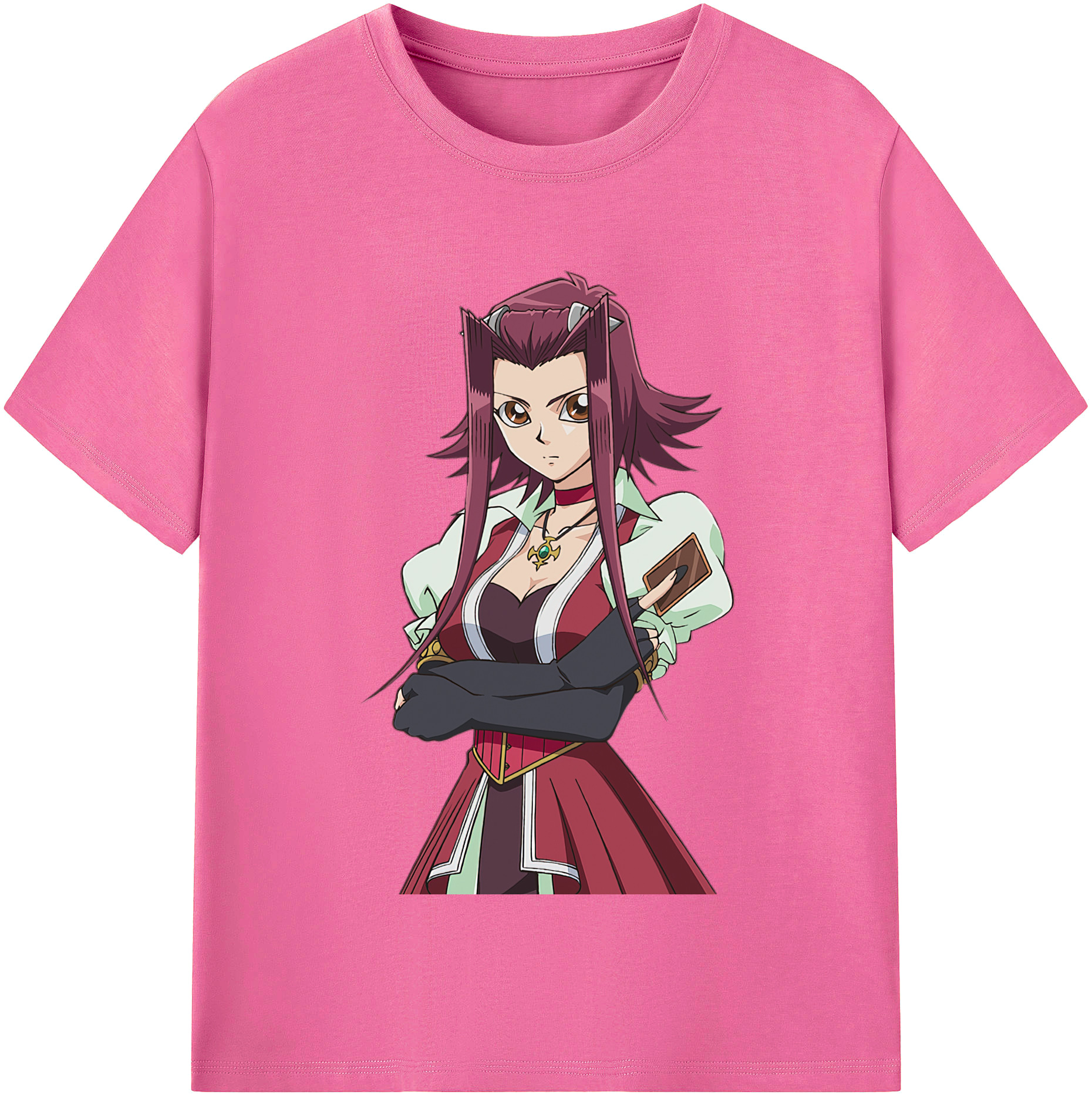 （画像用） 遊☆戯☆王 Yu-Gi-Oh! レディースカジュアルプリントTシャツ（綿100％）